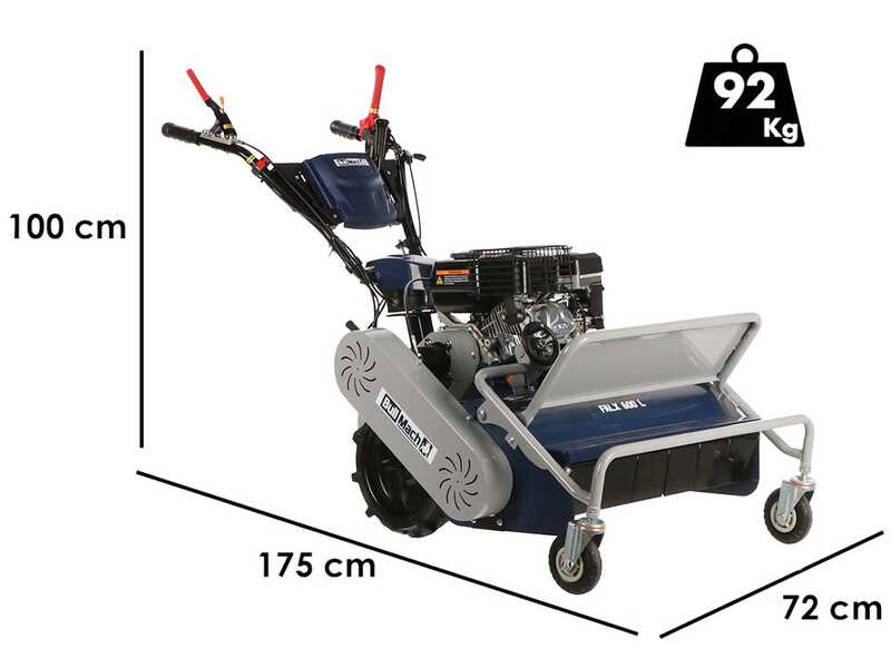 BullMach FALX 600 L - Trinciaerba a martelli - Loncin G200F