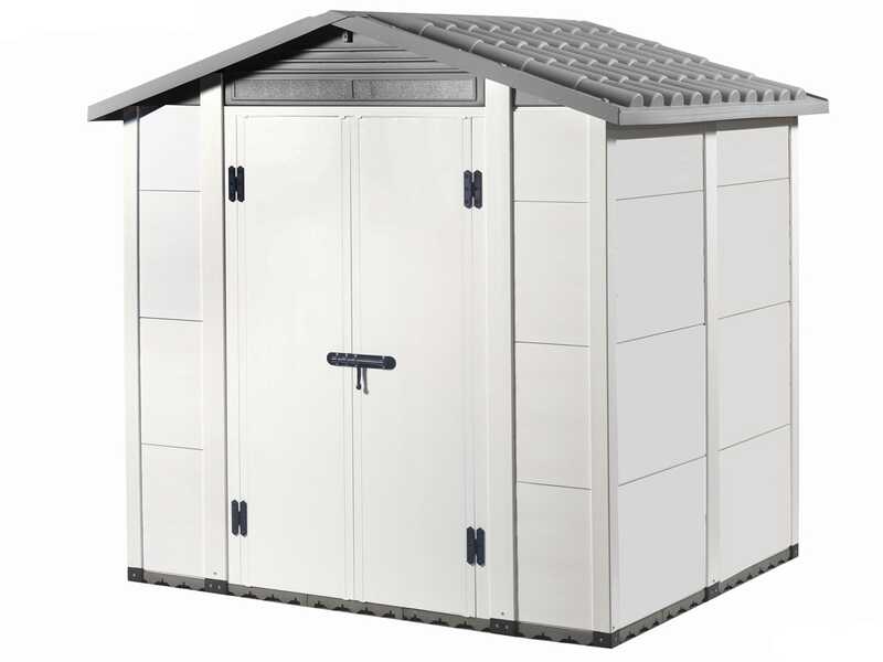 Garofalo Urban 200 - Casetta da giardino - Con porta a doppia anta - 202.5x162.5x216 cm