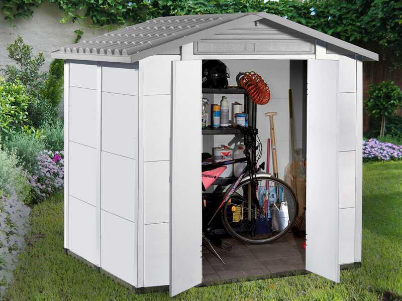 Garofalo Urban 200 - Casetta da giardino - Con porta a doppia anta - 202.5x162.5x216 cm