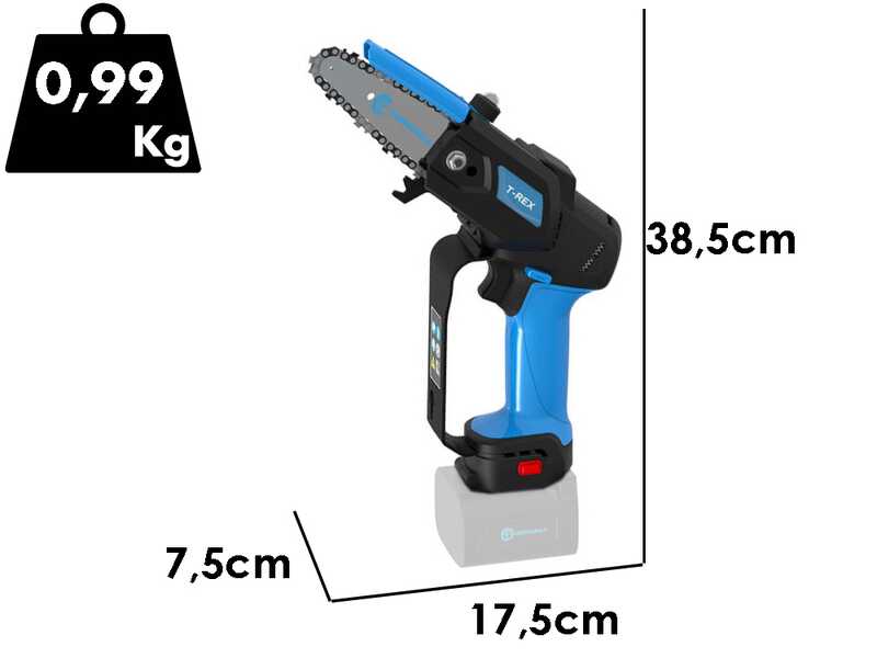 Campagnola T-Rex - Potatore elettrico a batteria - 21.6V - SENZA BATTERIE E CARICABATTERIE
