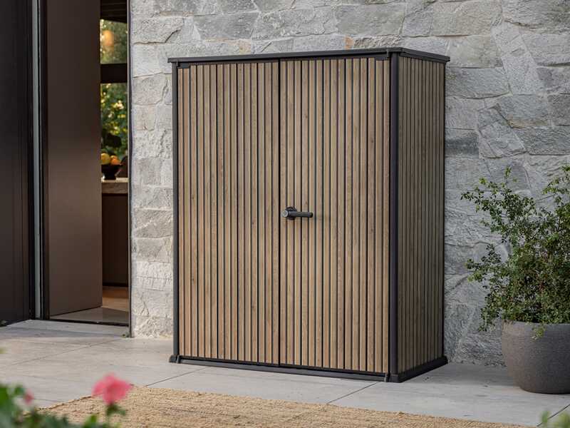 Keter Signature Venetian - Armadio porta attrezzi da giardino - 140x73x170 cm