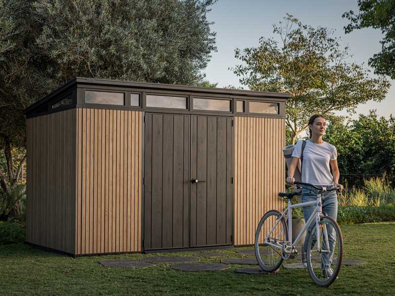 Keter Signature Venetian 11x7 - Casetta da giardino - Con porta doppia anta - 340x218x226 cm