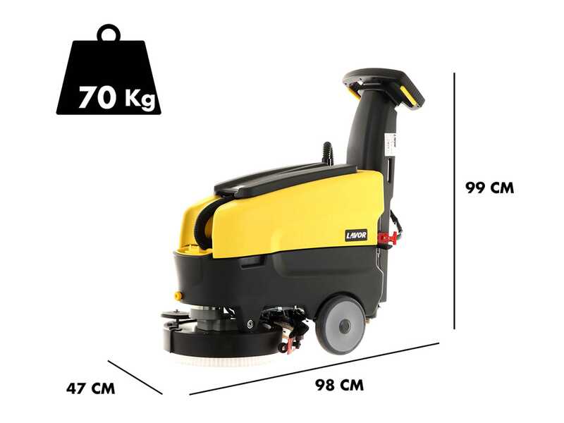 OUTLET - PICCOLI DIFETTI ESTETICI - Lavapavimenti lavasciuga Lavor L1.5 36B - Lavapavimenti - 24 V da 33 Ah