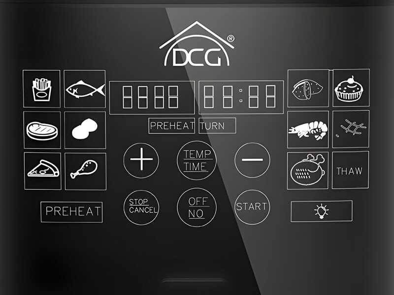 DCG FR3606D - Friggitrice ad aria 6.5 L