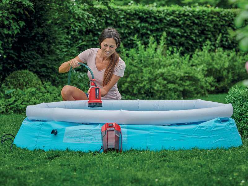 Einhell GE-SP 18 LL Li - Pompa a immersione acque chiare - 18V 4Ah e caricabatteria