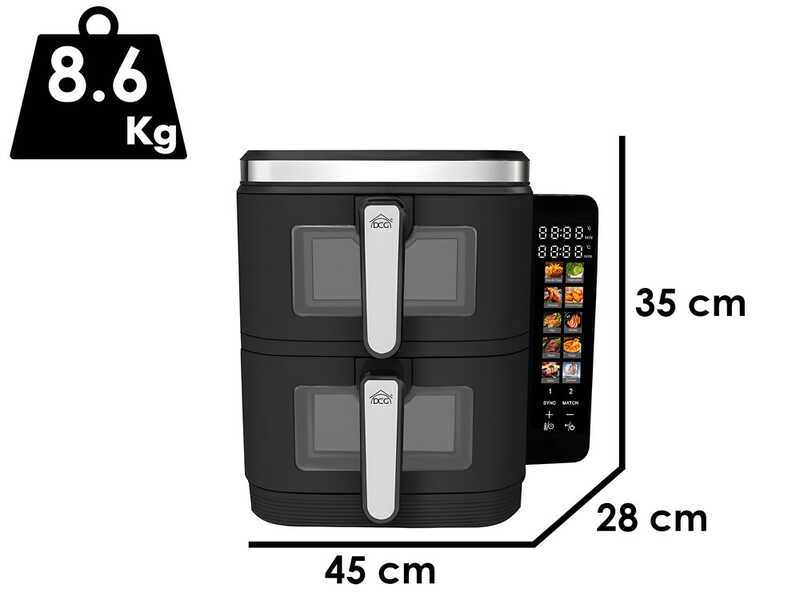 DCG FR4611D - Friggitrice ad aria 11L