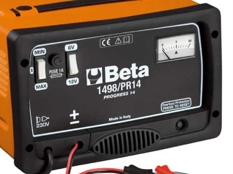 Beta 1498/PR14 - Caricabatterie portatile - 6/12V  - Monofase