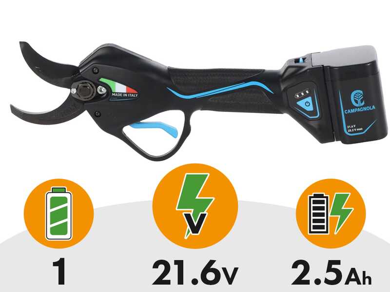 Campagnola NOVA 40 - Forbice elettrica a batteria su asta 150-220cm - 21.6V 2.5Ah