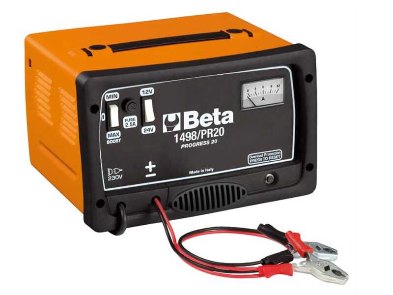 Beta 1498/PR20 - Caricabatterie portatile - 12/24V - Monofase