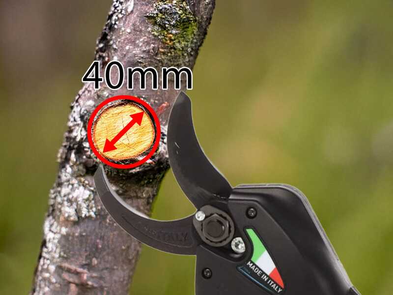 Campagnola NOVA 40 - Forbice elettrica a batteria su asta 150-220cm - 21.6V 5Ah - Diametro di taglio 40mm