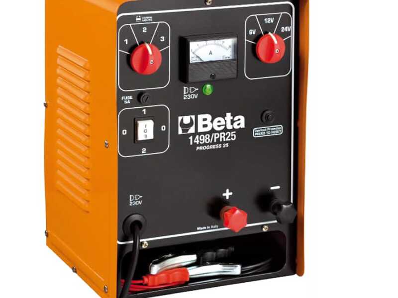 Beta 1498/PR25 - Caricabatterie portatile - 6/12/24V - Monofase