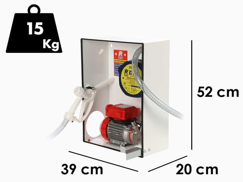 Rover Dispenser Novax 20 M - Pompa elettrica da travaso in lega antiossidante - 0.5 HP