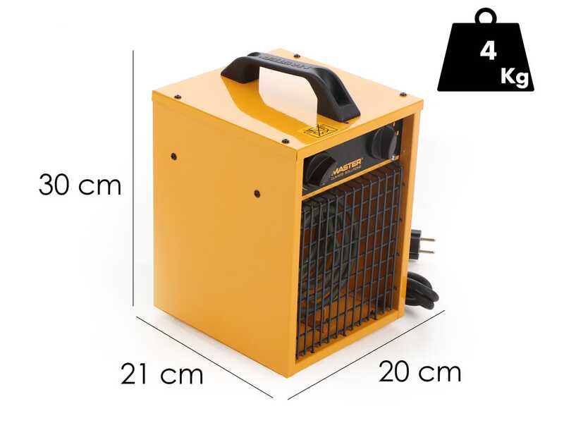 Master B 2IT - Generatore di aria calda elettrico con ventilatore - 2 kw