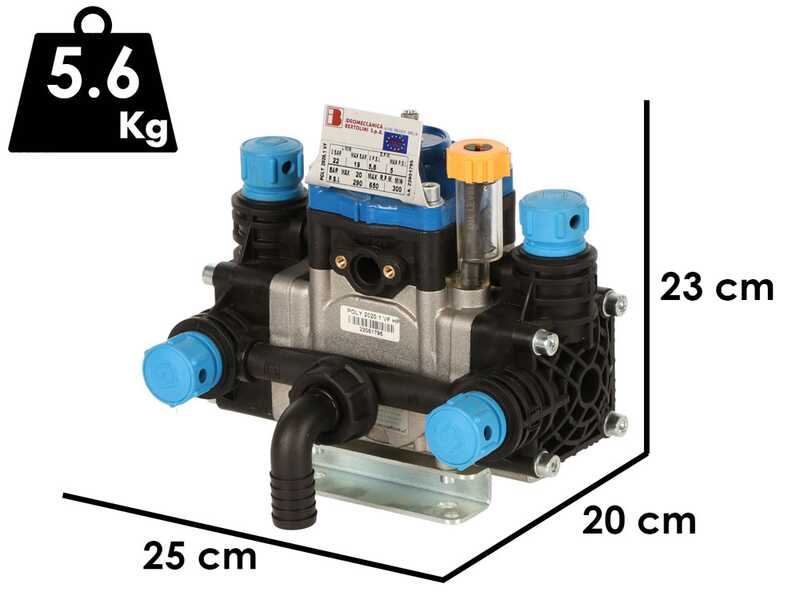 Bertolini Pumps POLY 2020.1 VF - Pompa per irrorazione a trattore - versione per acidi e prodotti chimici