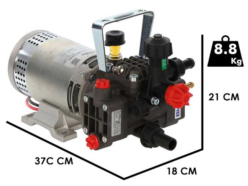 Annovi Reverberi CAR 130/H + AR DUE DC - Carrello con cisterna con elettropompa per irrorazione - 12V - BATTERIA NON INCLUSA