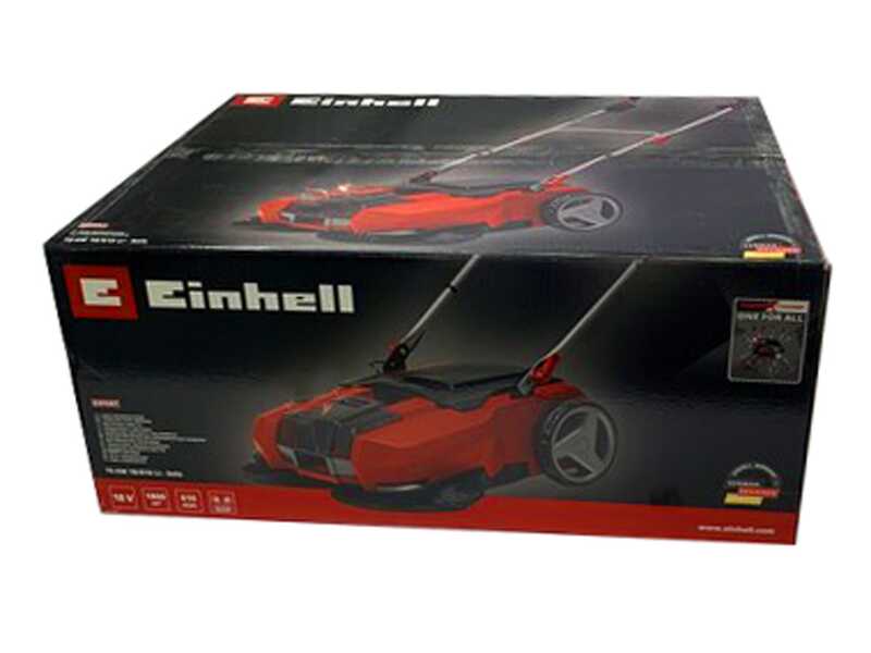 Einhell TE-SW 18/610 Li S - Spazzatrice a batteria con cesto di raccolta - SENZA BATTERIE E CARICABATTERIE
