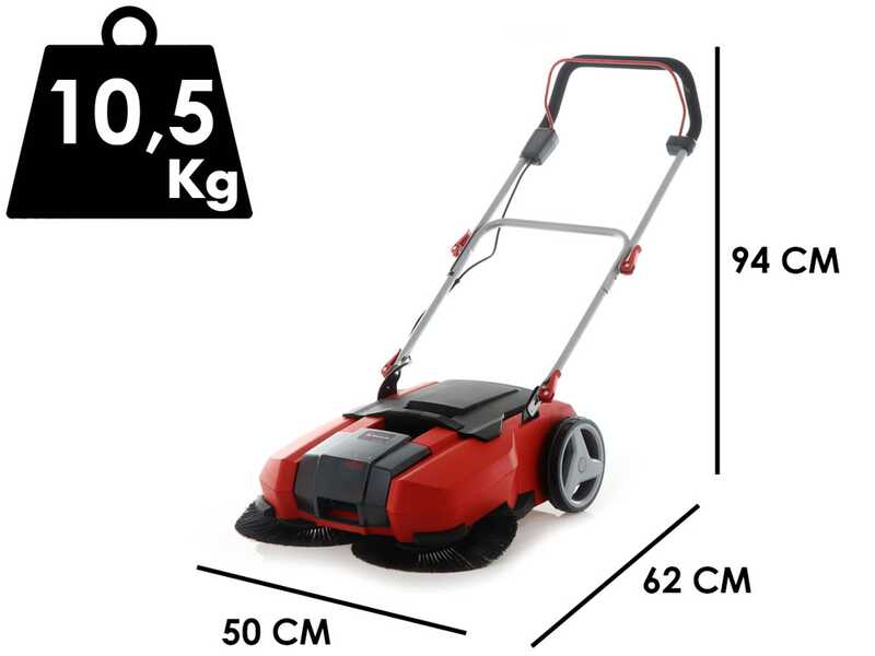 Einhell TE-SW 18/610 Li S - Spazzatrice a batteria con cesto di raccolta - SENZA BATTERIE E CARICABATTERIE