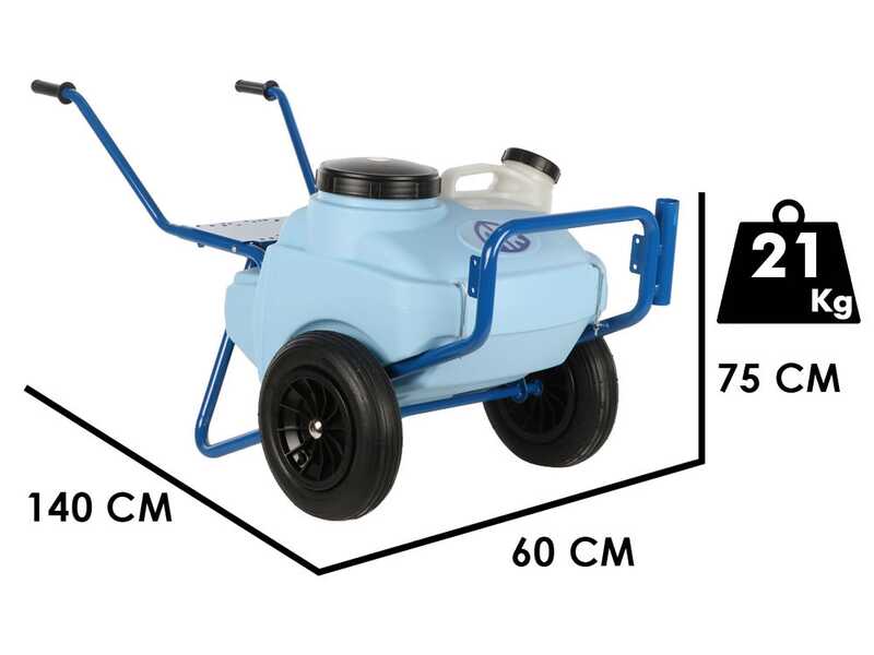 Annovi Reverberi CAR 90/P + AR 303 EM - Carrello con cisterna con elettropompa per irrorazione