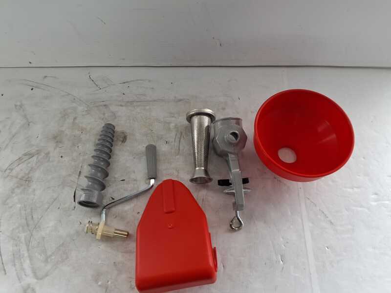 OUTLET - UTILIZZATO PER PROVA - Reber 8602 N - Passapomodoro Manuale N.3 - Imbuto e Sgocciolatoio in Plastica