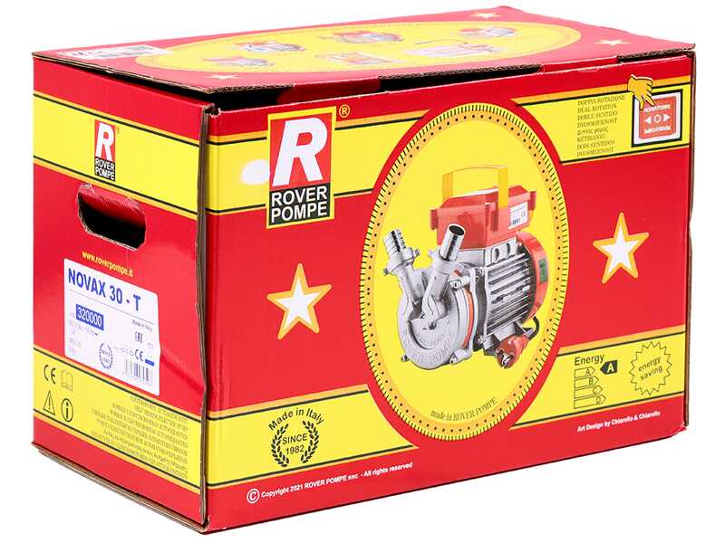 Rover Novax 30 T - Pompa elettrica da travaso in lega antiossidante - Trifase - 400V