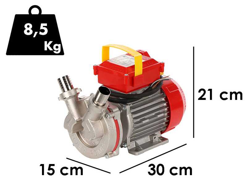 Rover Novax 30 T - Pompa elettrica da travaso in lega antiossidante - Trifase - 400V
