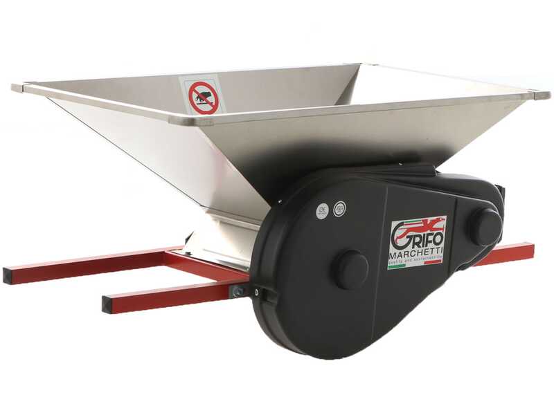 OUTLET - DIFETTI ESTETICI - Grifo PIGMO INOX - Pigiafrutta a barella elettrica - Con protezioni incluse