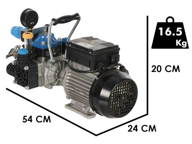 Bertolini Pumps POLY 2030 H.P. RTE.1 - Motopompa elettrica per irrorazione - versione per acidi e prodotti chimici