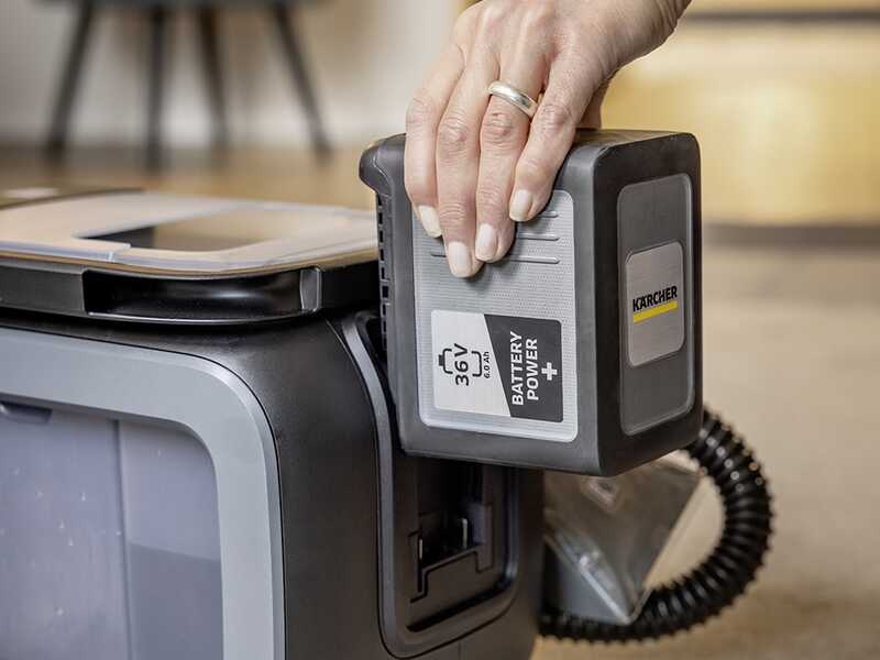 Karcher Pro Puzzi 2/1 Bp - Lavamoquette - Aspiraliquidi portatile - 36V 6Ah