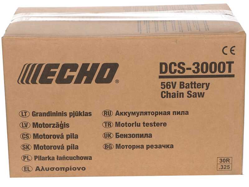 Echo DCS-3000T - Motosega da potatura a batteria 56V - Lama da 30cm - SENZA BATTERIA E CARICABATTERIA