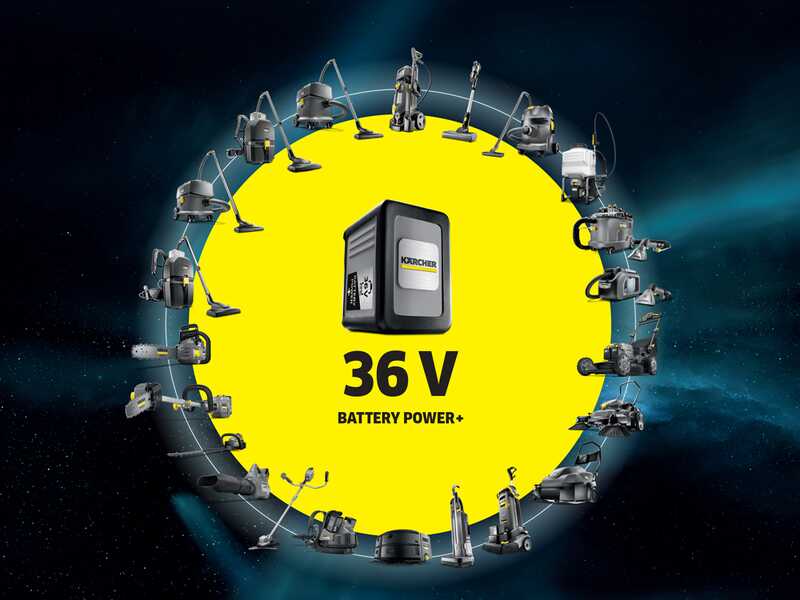 Karcher KM 70/30 C Bp 2SB - Spazzatrice a batteria con cesto di raccolta - 36V 6Ah