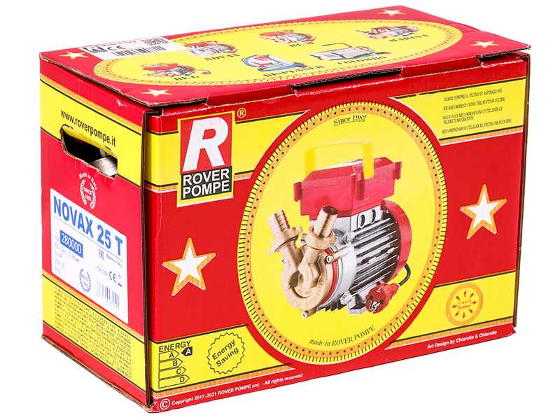 Rover Novax 25 T - Pompa elettrica da travaso in lega antiossidante - Trifase - 400V