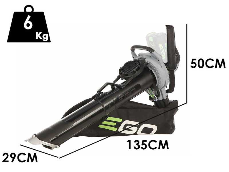 EGO LV5000E - Soffiatore e aspiratore a batteria - 56V - SENZA BATTERIA E CARICABATTERIA