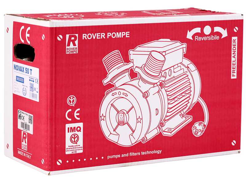 Rover Novax 50 T - Pompa elettrica da travaso in lega antiossidante - Trifase - 400V