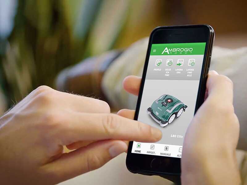 OUTLET - PICCOLI DIFETTI ESTETICI - AMBROGIO ZETA R - Robot Tagliaerba - con base di ricarica SMART SYSTEM - Senza filo perimetrale