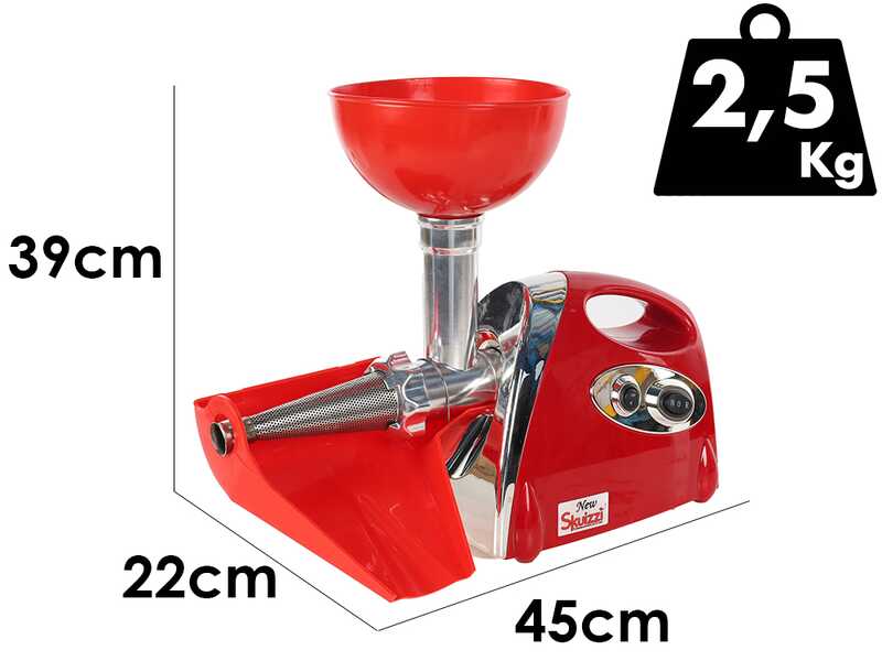 OUTLET - PICCOLI DIFETTI ESTETICI - Palumbo Pavi SKUIZZI - Tritacarne multifunzione - Passapomodoro - 600W