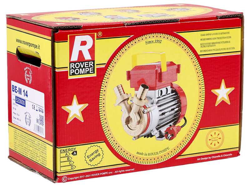 Rover BE-M 14 OIL - Pompa elettrica da travaso per olio in bronzo - Monofase - 230V