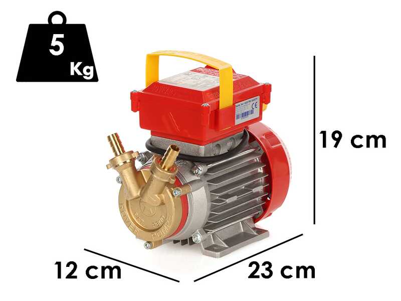 Rover BE-M 14 OIL - Pompa elettrica da travaso per olio in bronzo - Monofase - 230V