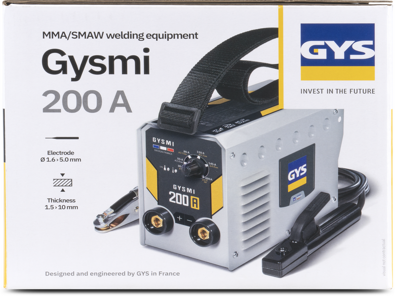Gys Gysmi 200A - Saldatrice Inverter (MMA) - Kit valigetta - Corrente continua (DC)