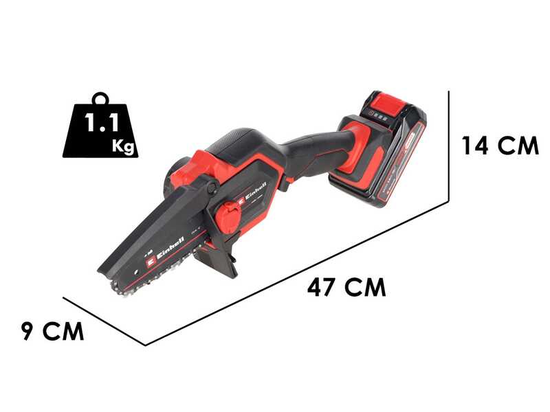 Einhell GE-PS 18/15 Li BL - Potatore manuale a batteria - 18V 5.2Ah