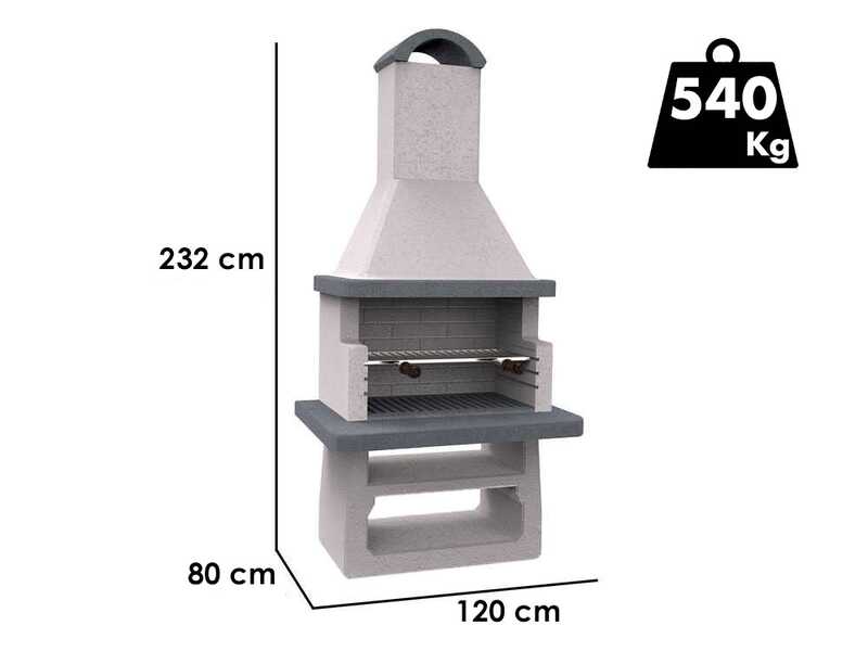 Edilmark GF75 - Barbecue in muratura a carbone