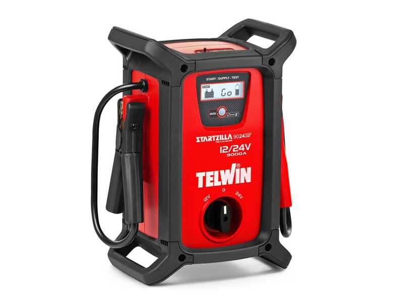 Telwin STARTZILLA 9024 XT - Avviatore, alimentatore e tester elettronico - 12/24V