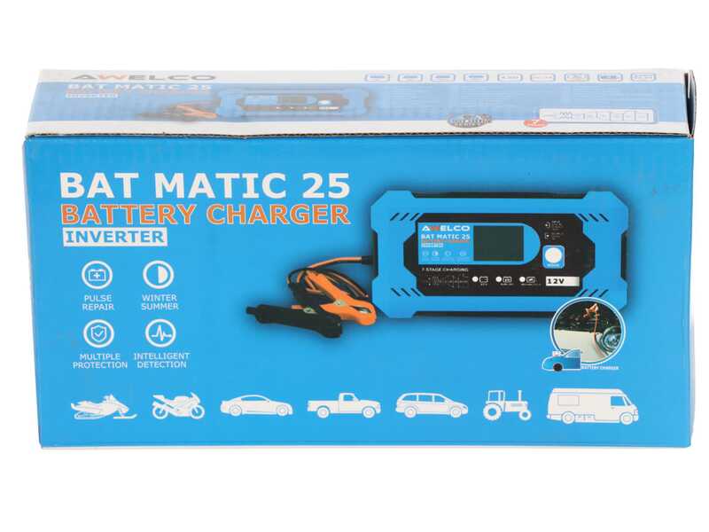 Awelco BAT MATIC 25 - Caricabatterie e mantenitore di carica - 12V