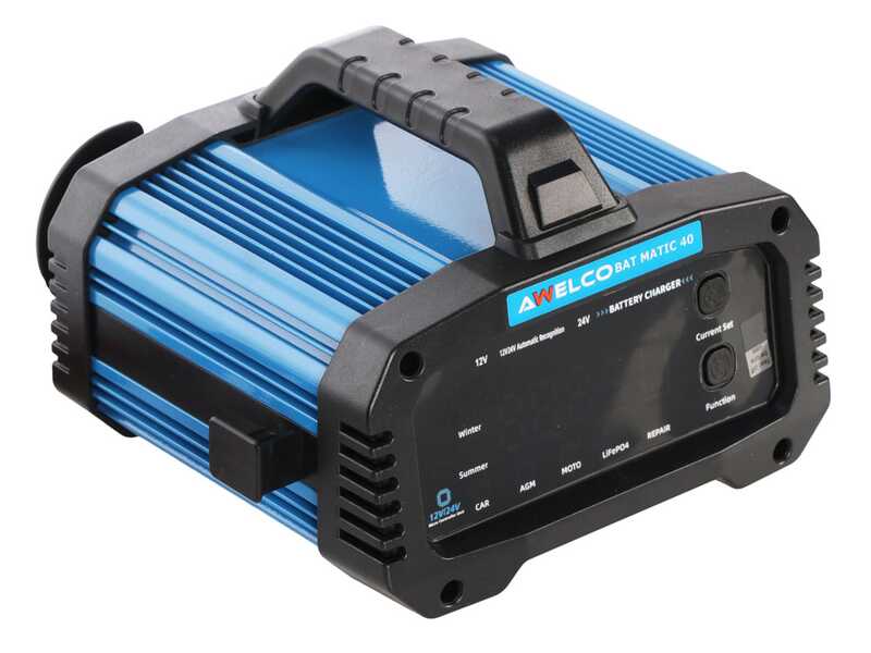 Awelco BAT MATIC 40 - Caricabatterie e mantenitore di carica - 12/24V