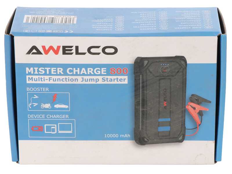 Awelco MISTER CHARGE 800 - Avviatore portatile multifunzione - Power bank
