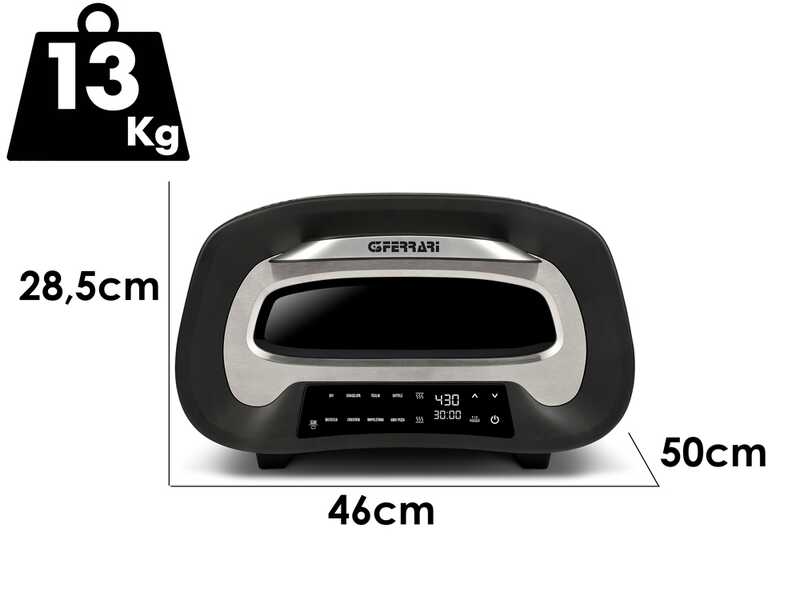 G3 Ferrari Pronto Pizza 2 minuti - Forno elettrico per pizza - 1700 W