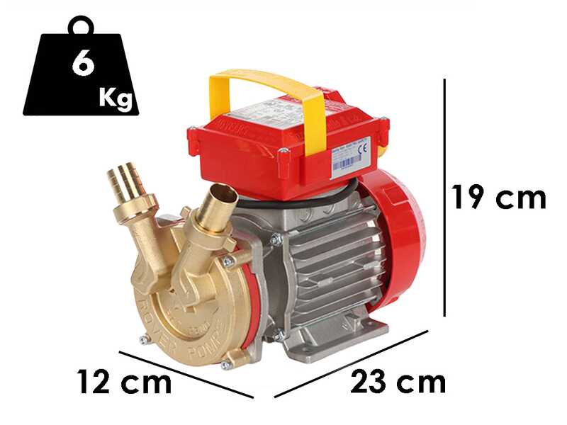 Rover BE-M 25 - Pompa elettrica da travaso in bronzo - Monofase - 230V