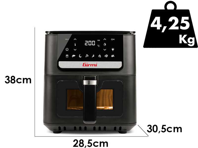 Girmi FG84 EcoFrit Crisp - Friggitrice ad aria 6.5L