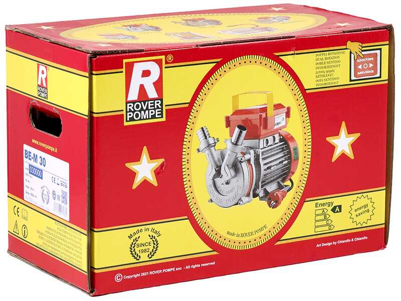 Rover BE-M 30 - Pompa elettrica da travaso in bronzo monofase - 230 V