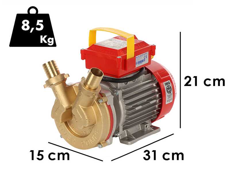 Rover BE-M 30 - Pompa elettrica da travaso in bronzo monofase - 230 V