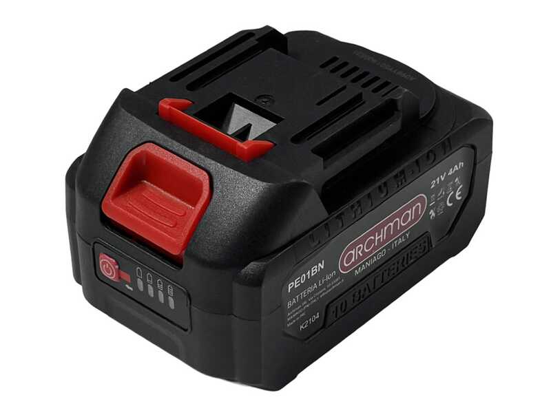 Archman AB01 - Abbacchiatore a batteria con asta telescopica - 220-315 cm - 2x 21V 4Ah